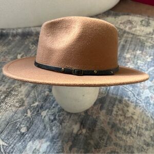 Brown Wide Brim Hat